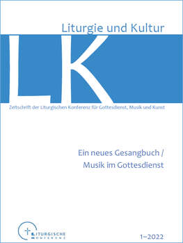 Cover Liturgie und Kultur 2022 Ausgabe 1