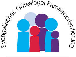 Logo: Evangelisches Gütesiegel Familienorientierung