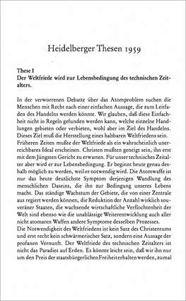 Ausschnitt aus den Heidelberger Thesen Ausschnitt aus den Heidelberger Thesen