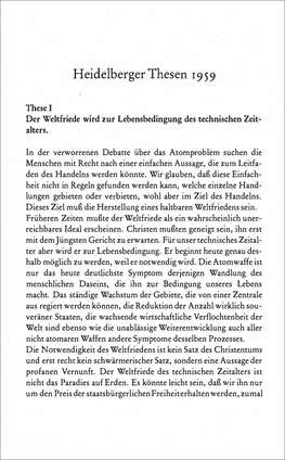 Ausschnitt aus den Heidelberger Thesen