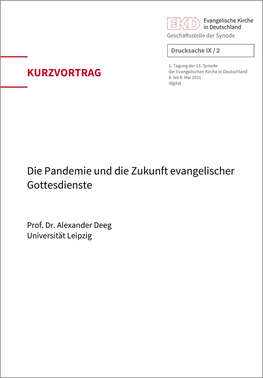 Deckblatt Kurzvortrag Alexander Deeg Deckblatt Kurzvortrag Alexander Deeg