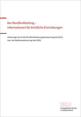 Merkblatt Rundfunkbeitrag