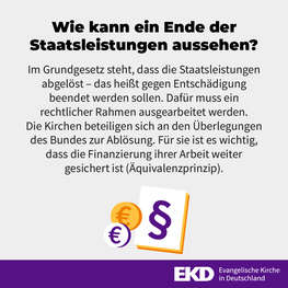 Wie kann ein Ende der Staatsleistungen aussehen?