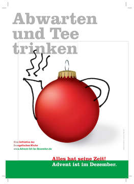 Weihnachtskugel als Teekanne