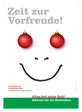 gemaltes Smiley mit Weihnachtskugeln als Augen