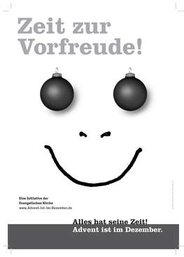 gemaltes Smiley mit Weihnachtskugel als Augen