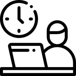 Symbolgrafik: Arbeitszeit und Urlaub Symbolgrafik: Arbeitszeit und Urlaub