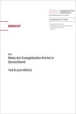 Deckblatt Ratsbericht Synode 2021 Bremen