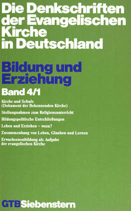 Cover EKD Texte Bildung – Information – Medien Band 4 / 3