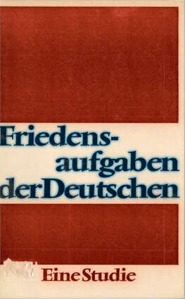 Cover EKD Text Friedensaufgaben der Deutschen