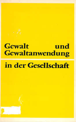 Cover EKK Texte Gewalt und Gewaltanwendung in der Gesellschaft