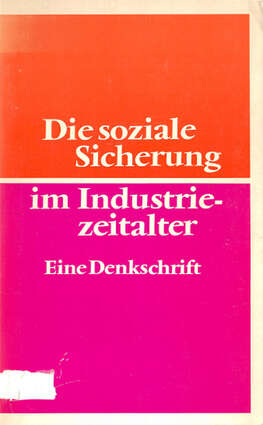 Cover EKD Texte Die soziale Sicherung im Industriezeitalter