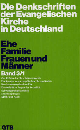 Cover EKD Texte Ehe – Familie – Frauen und Männer Band 3/1