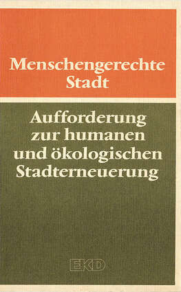 Cover EKD Texte Menschengerechte Stadt