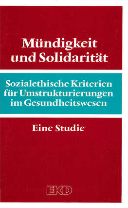 Cover EKD Texte Mündigkeit und Solidarität