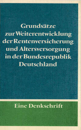 Cover EKD Texte Grundsätze zur Weiterentwicklung der Rentenversicherung und Altersversorgung in der Bundesrepublik Deutschland