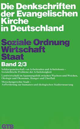 Cover EKD Texte Soziale Ordnung – Wirtschaft - Staat Band 2 / 3