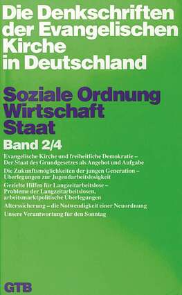 Cover EKD Texte Soziale Ordnung – Wirtschaft - Staat Band 2 / 4