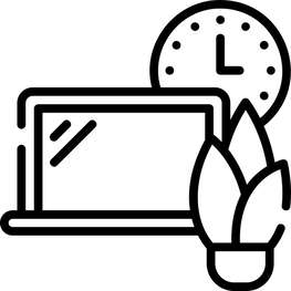 Symbolgrafik: Flexible Arbeitszeiten Symbolgrafik: Flexible Arbeitszeiten