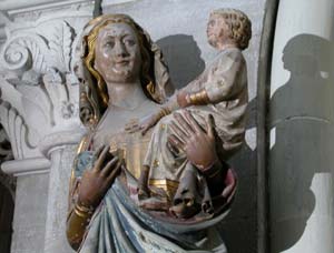 Mariafigur mit Jesuskind. 