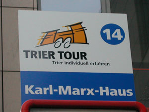 Trier, Karl Marx Bushaltestelle